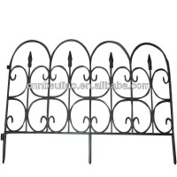 black decorative plastic garden fence/garden edging fence