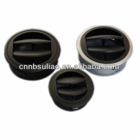 adjustable black round auto air vent